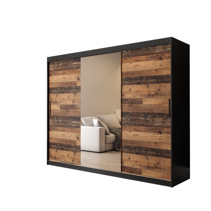 Szafa przesuwna garderoba OLD STYLE T1 250 x 62 x 200 cm - Abiks Meble