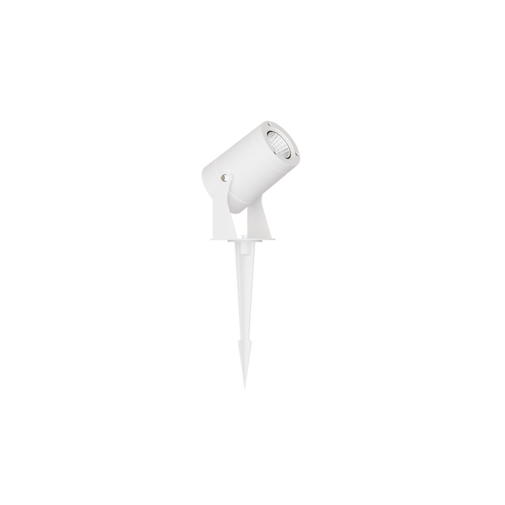 Kolczasta lampa LED zewnętrzna 20W IP65 38cm, kształt cylindryczny aluminiowy 18º 3000K - biała