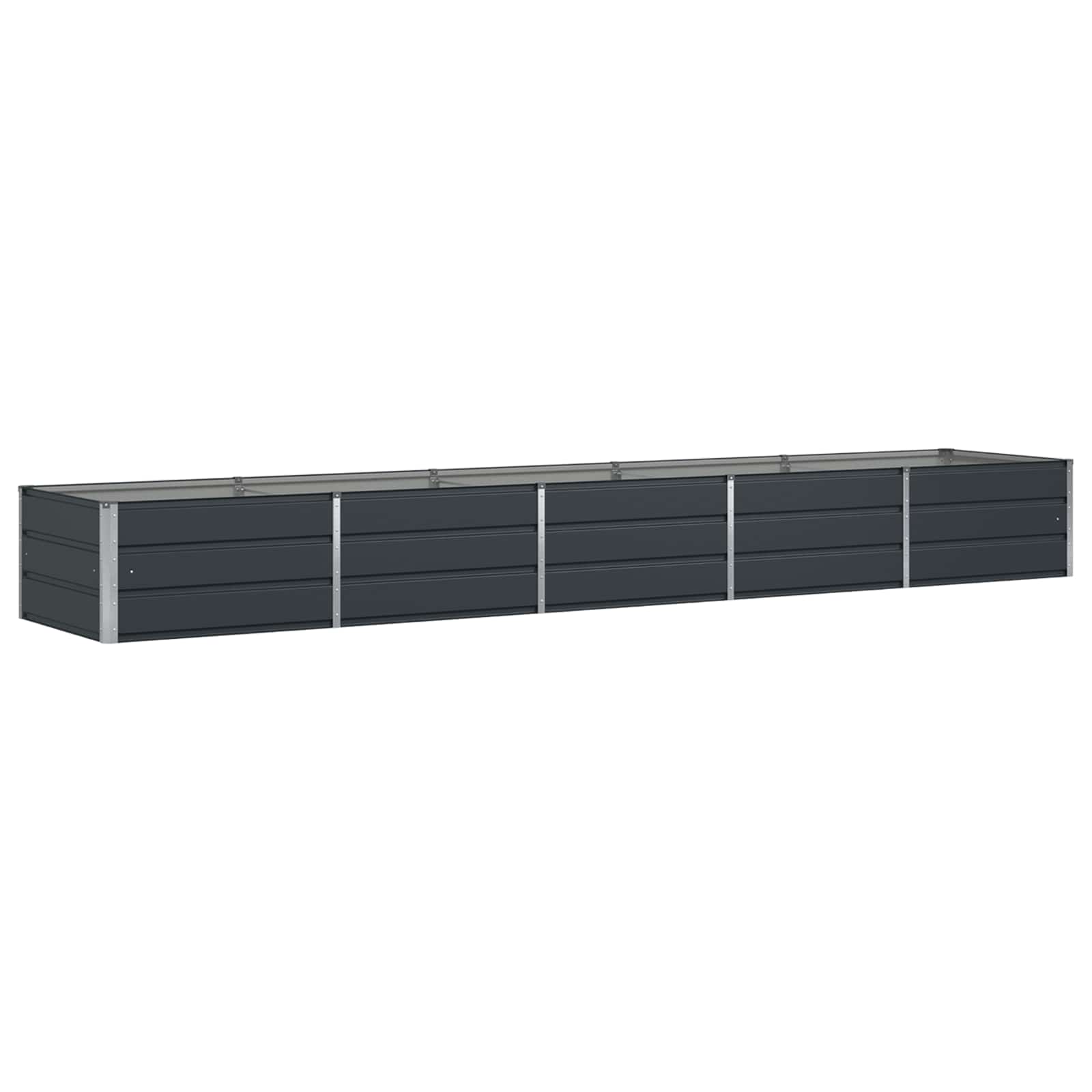 Donica Antracyt 400 x 80 x 45 cm Stal