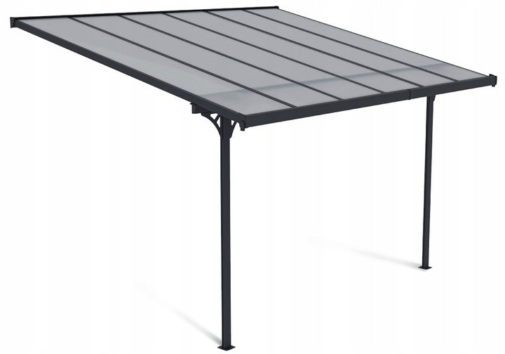 Wiata Ogrodowa Hardmaister Zadaszenie ATLANTA 375x305cm Poliwęglan Przyścienna 1 szt
