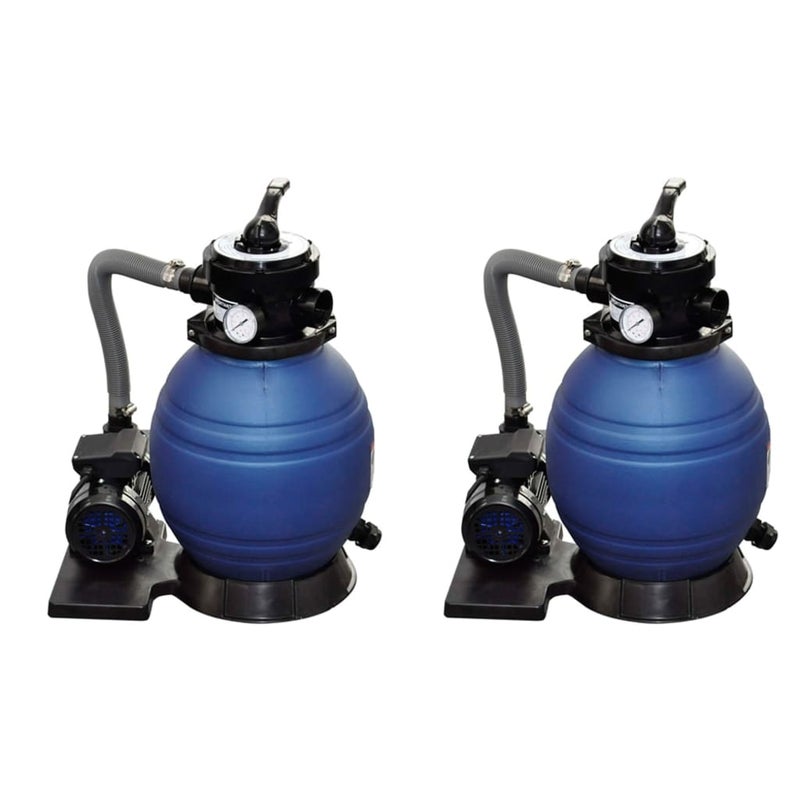Piaskowe pompy filtrujące, 2 szt., 400 W, 11000 L/h vidaXL