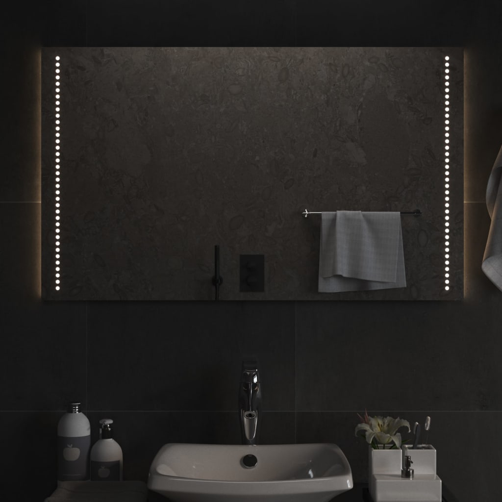 Lustro łazienkowe z LED, 60x100 cm vidaXL