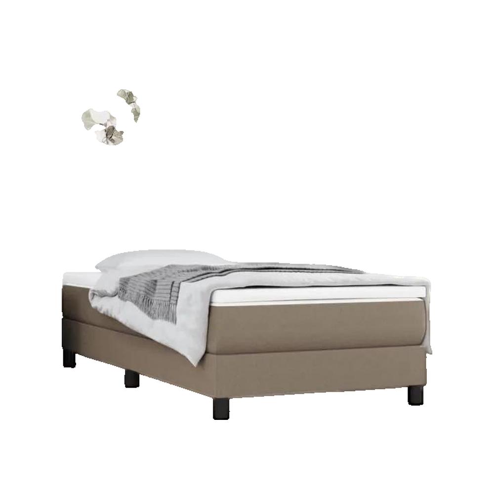 Materac vidaxl z kieszeniowymi sprężynami 100x200 cm Beżowy średnio-twardy