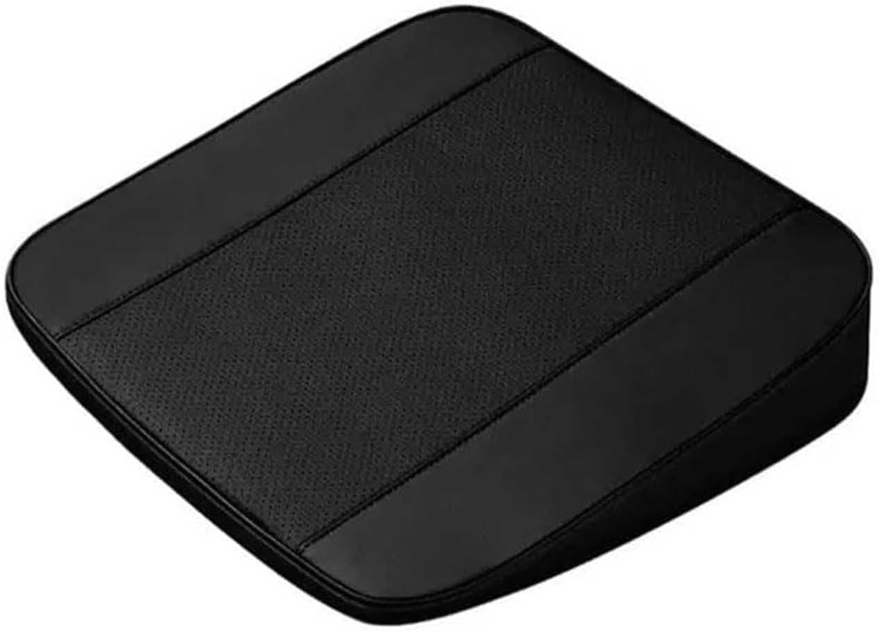 Ergonomiczna pianka memory foam podtrzymująca odcinek lędźwiowy i kość ogonową do fotelika samochodowego, czarna - 8 cm