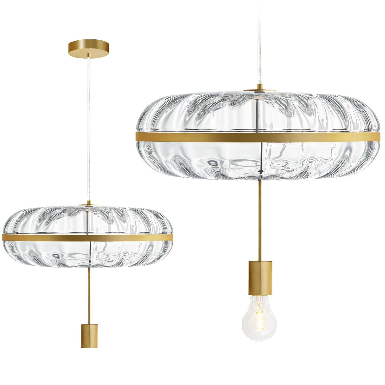 Lampa Sufitowa Wisząca Toolight App1102-C Złoty