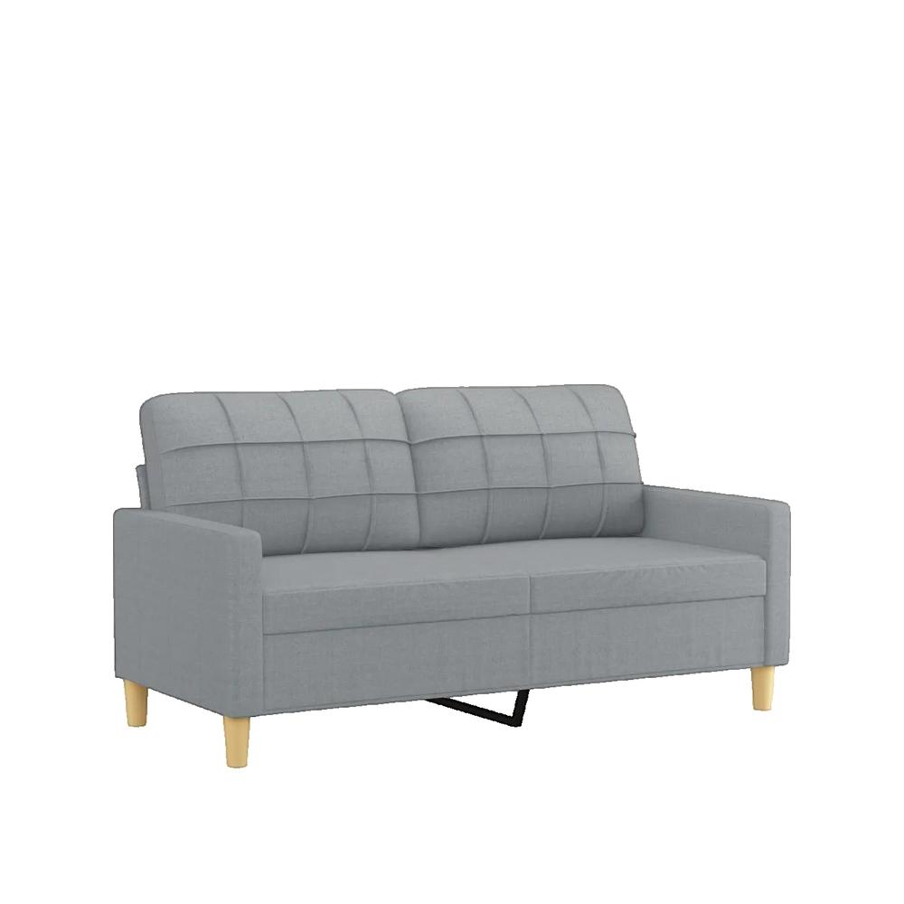 Sofa 2-osobowa vidaXL jasno szary nowoczesny design i wygoda