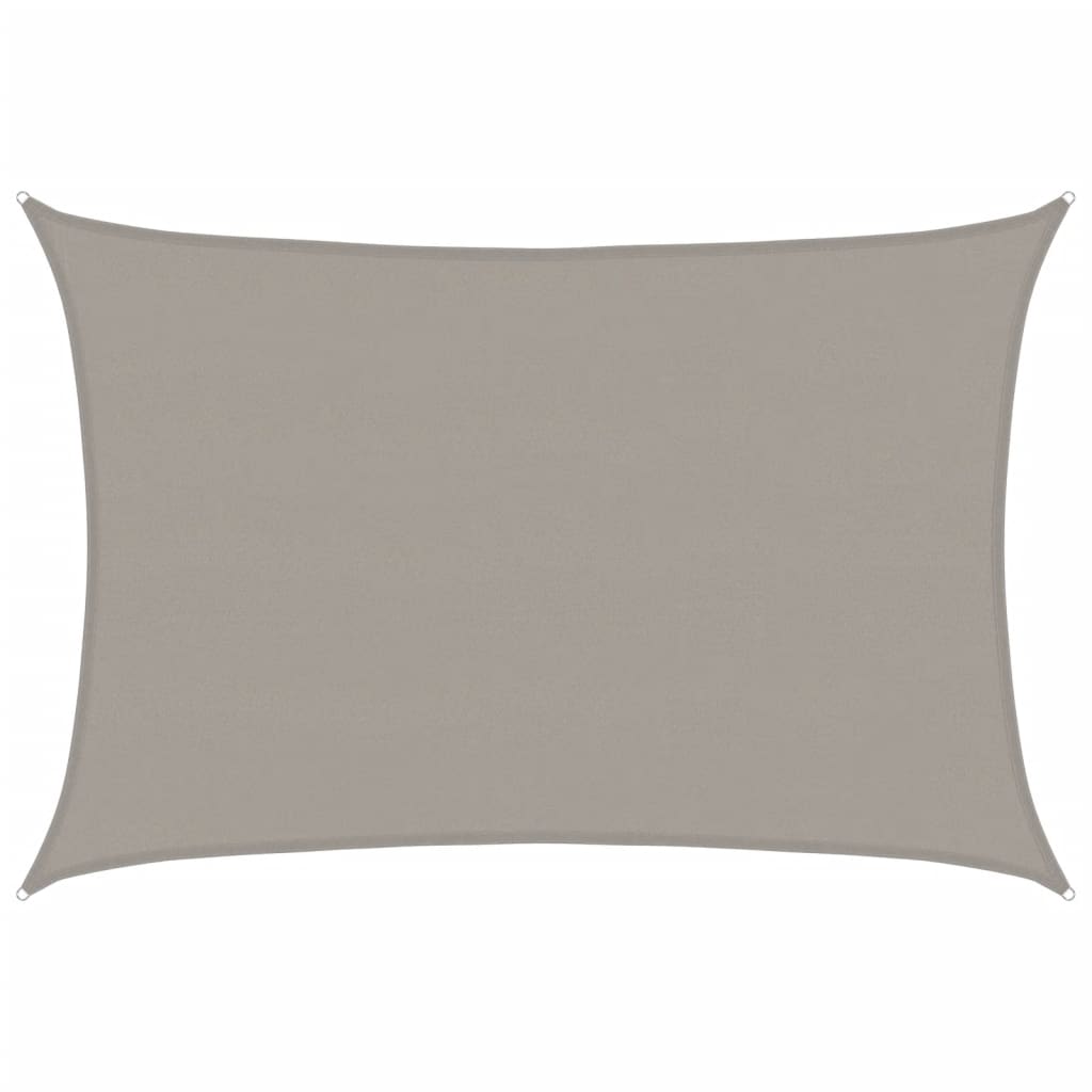 Żagiel Przeciwsłoneczny Prostokątny Jasnoszary 500x700 cm z HDPE na Taras