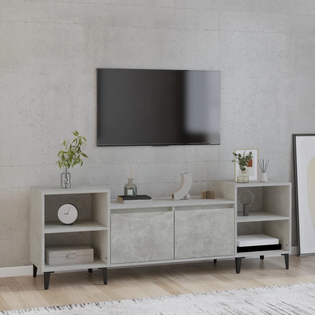 Szafka pod TV, szarość betonu, 160x35x55 cm vidaXL