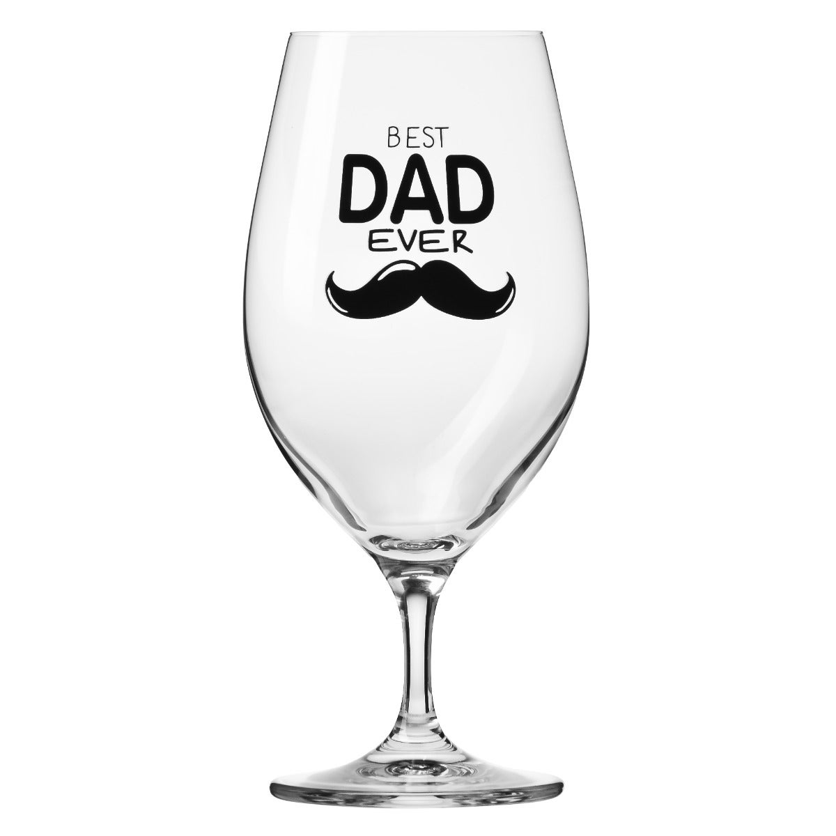 KROSNO Pokal do piwa z dedykacją dla taty BEST DAD EVER 400 ml