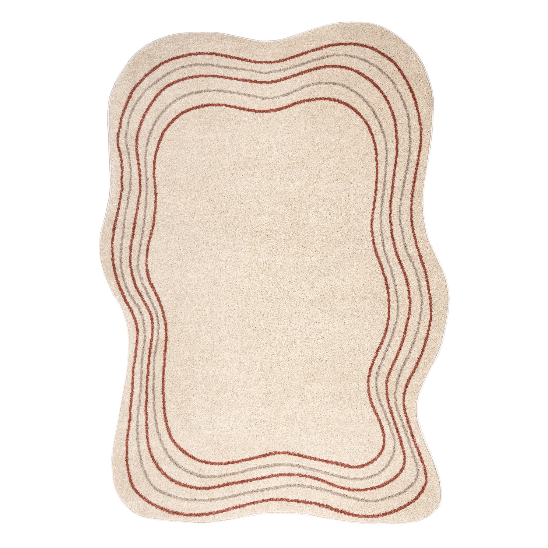 Dywan FUSION 5707 krem / terakota Shape - Abstrakcja, nowoczesny, abstrakcyjny, nieregularny 200x290 cm