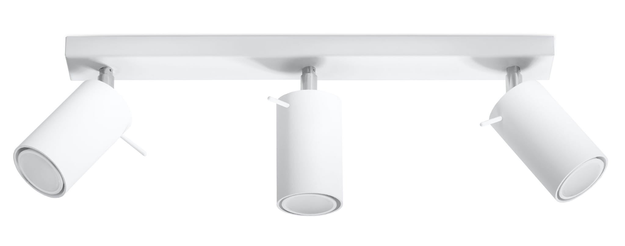 Plafonnier Acier Blanc GU10 3 Ring Line