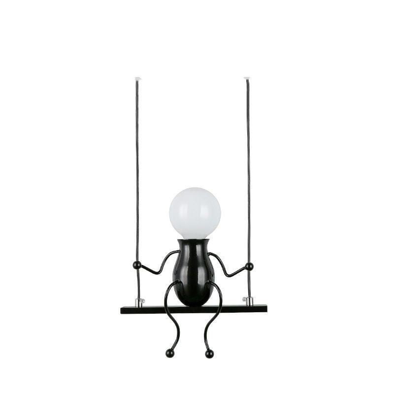 Lampka nocna LED, dekoracyjny kinkiet, żyrandol w kształcie Iron Mana E27, lampka nocna, bez żarówki