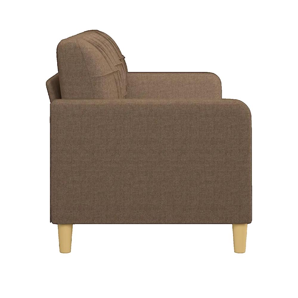 Sofa vidaXL Brązowy 3-osobowy Trwała tkanina Nowoczesny design
