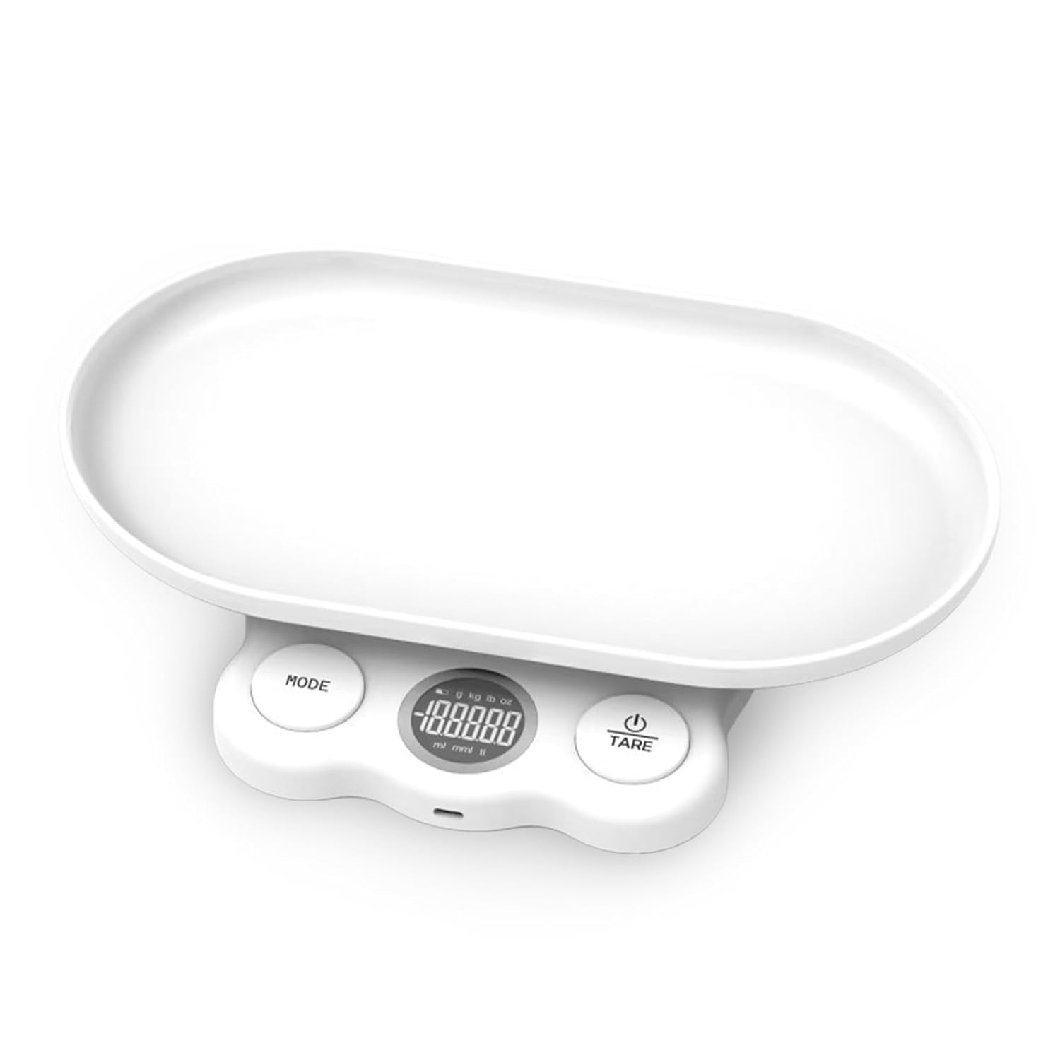 Cyfrowa waga dla małych zwierząt - Z ekranem LCD - 15 kg (± 1 g) - Z wyjmowaną platformą - 7 trybów ważenia - Dla zwierząt i do kuchni