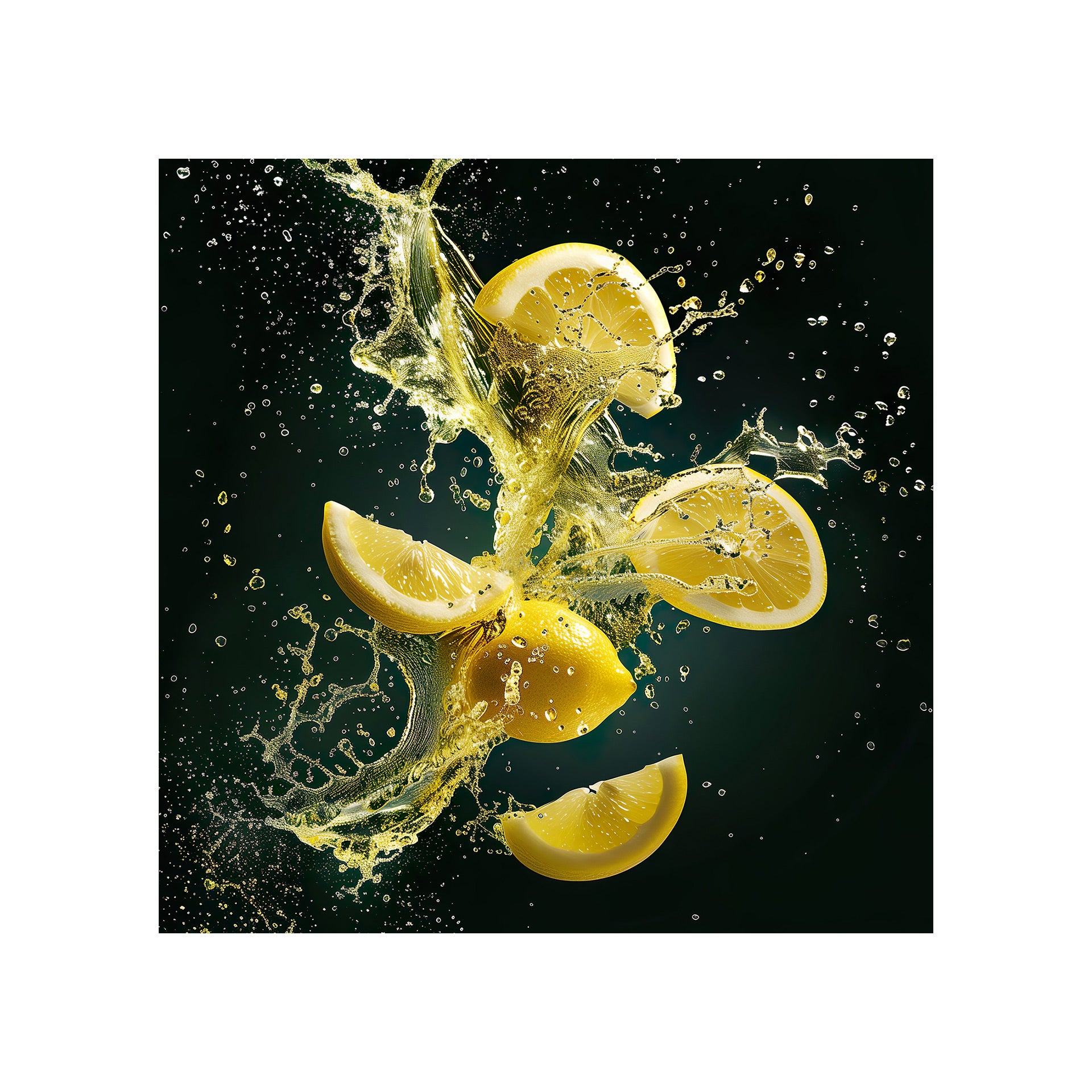 Obraz na szkle GLASSPIK LEMONS 30x30