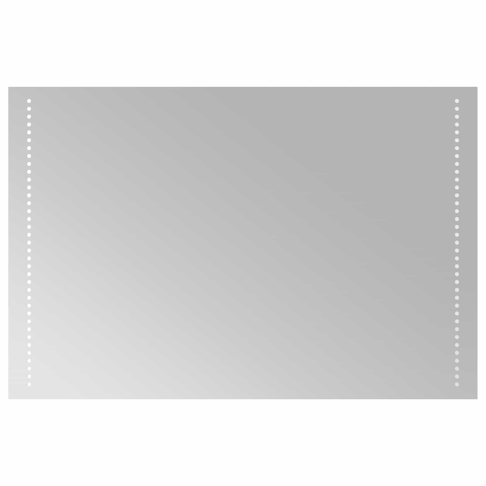 Lustro Łazienkowe LED 90x60 cm ze Szkła Hartowanego z Kablem USB