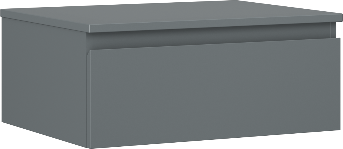 Mexen Orio szafka łazienkowa podumywalkowa 60 cm z blatem, 1 szuflada, grafit mat - 91A10-06023-1-BFC66