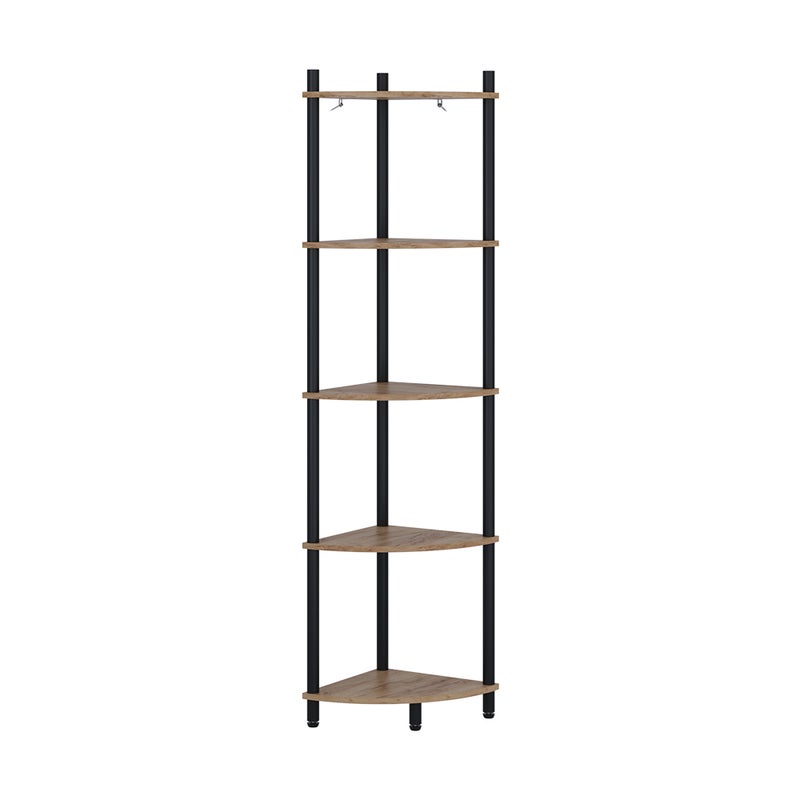 Vicco Półka narożna Bivio, Złoty dąb power/antracyt, 29 x 133 cm z 5 schowkami