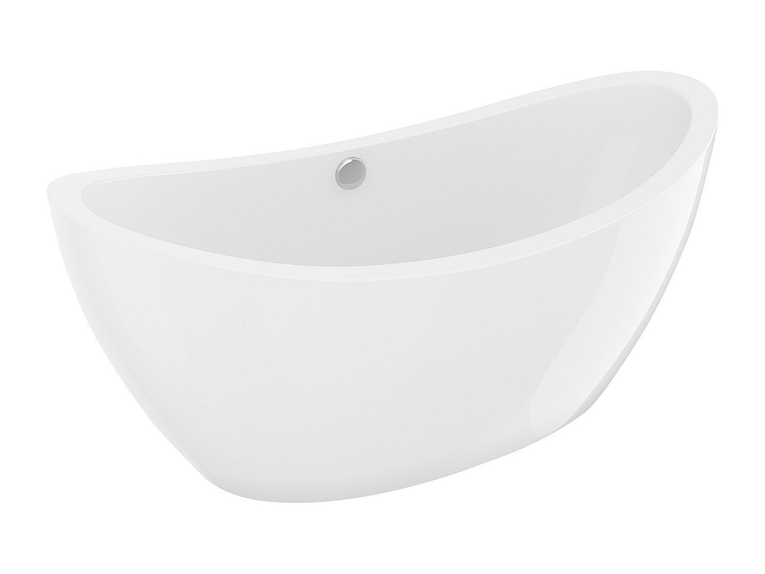 Wanna wolnostojąca designerska biała - 225 l - 170 x 83 x 77 cm - ALDA