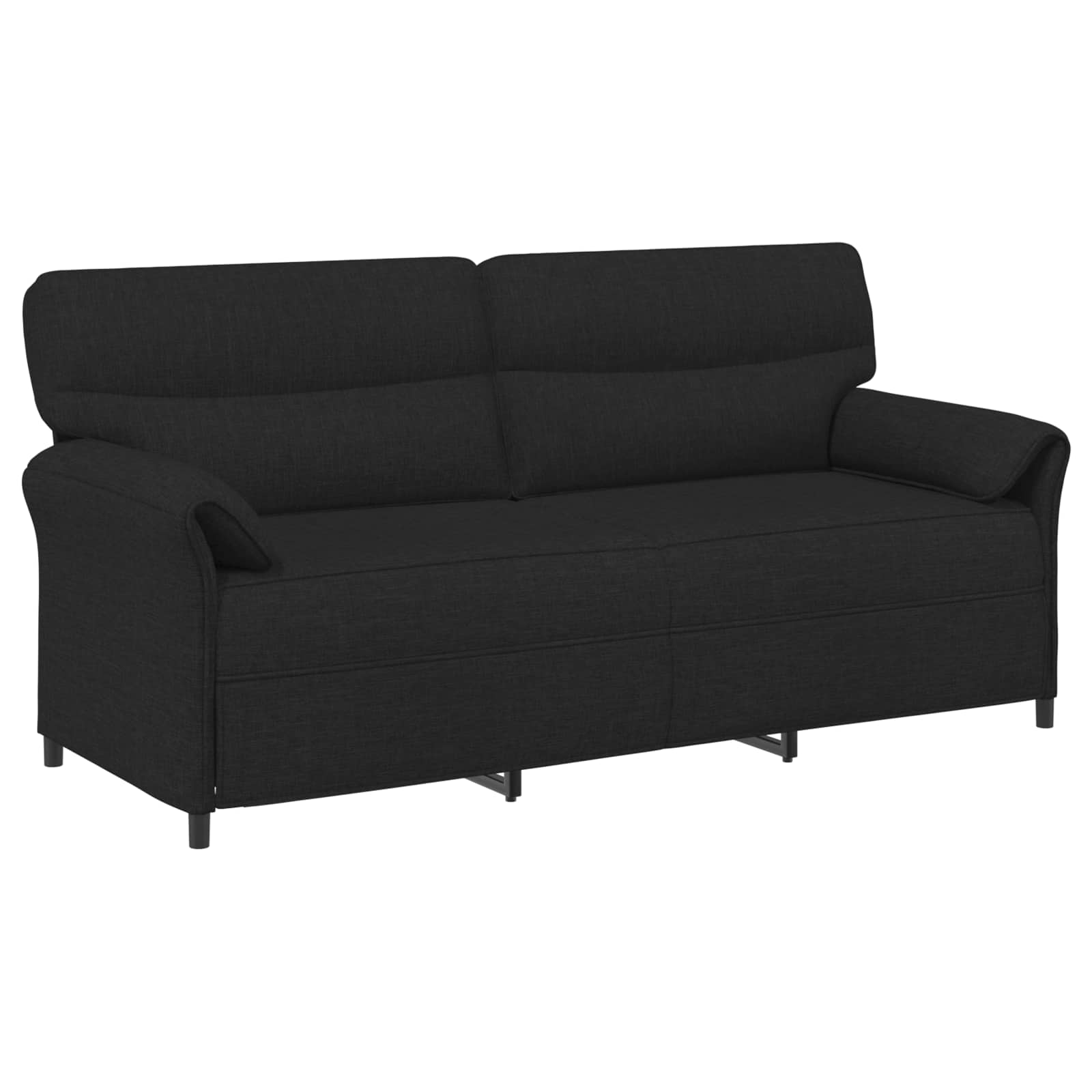 Sofa 3-osobowa Czarny 198 x 83 x 95 cm tkanina