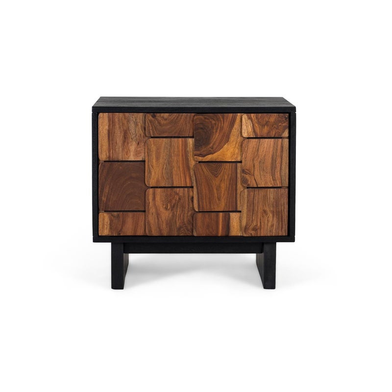 Stoliki nocne z drewna mango 56 cm, rustykalny, etniczny, nowoczesny styl - 50x56x40 GYC