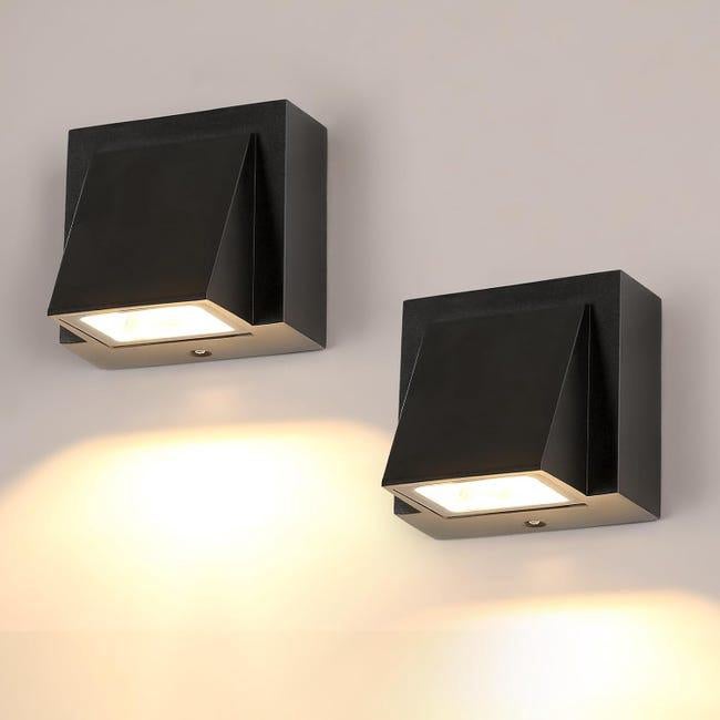 Zewnętrzna lampa ścienna, wewnętrzna/zewnętrzna lampa ścienna, zewnętrzna lampa ścienna LED COB 5 W, ciepłe białe światło, 3000 K