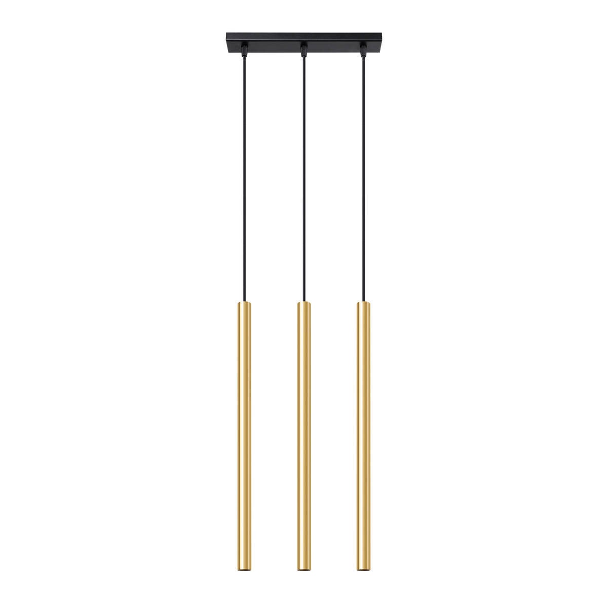 Lampa wisząca punktowa tuba złoty połysk potrójna PASTELO 3xG9 8W SL.1196 Sollux Lighting