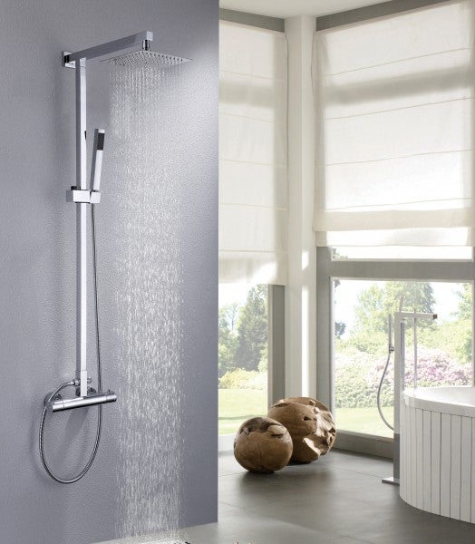 Bernstein Zestaw prysznicowy 8821C Basic termostat - deszczownica 40x40 cm