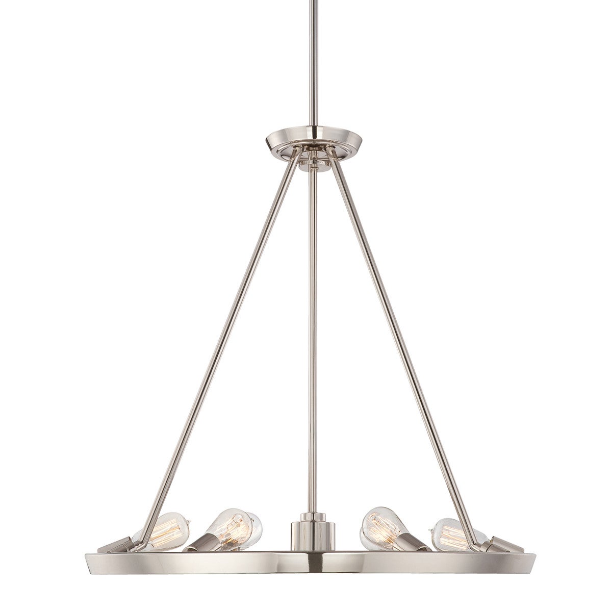 Suspension Theater Row, argent impérial, 6 ampoules