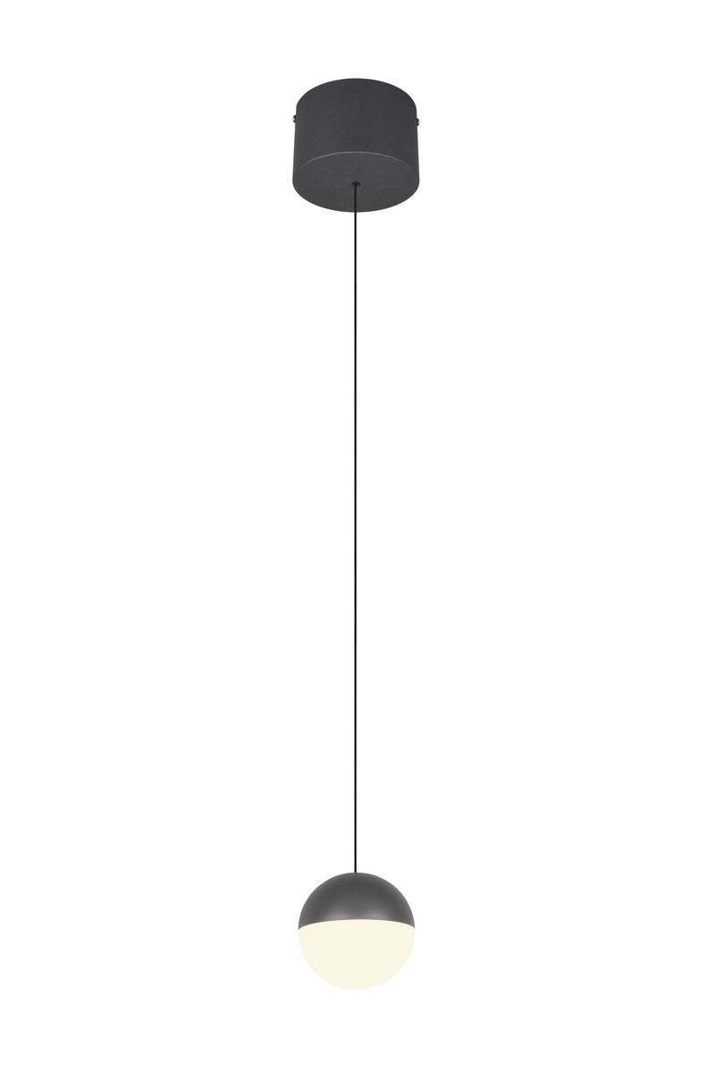 Lampa wisząca LED SENTA 5W ciepła 800lm tworzywo sztuczne czarno-biała wym:150x12x12cm IP20 RL