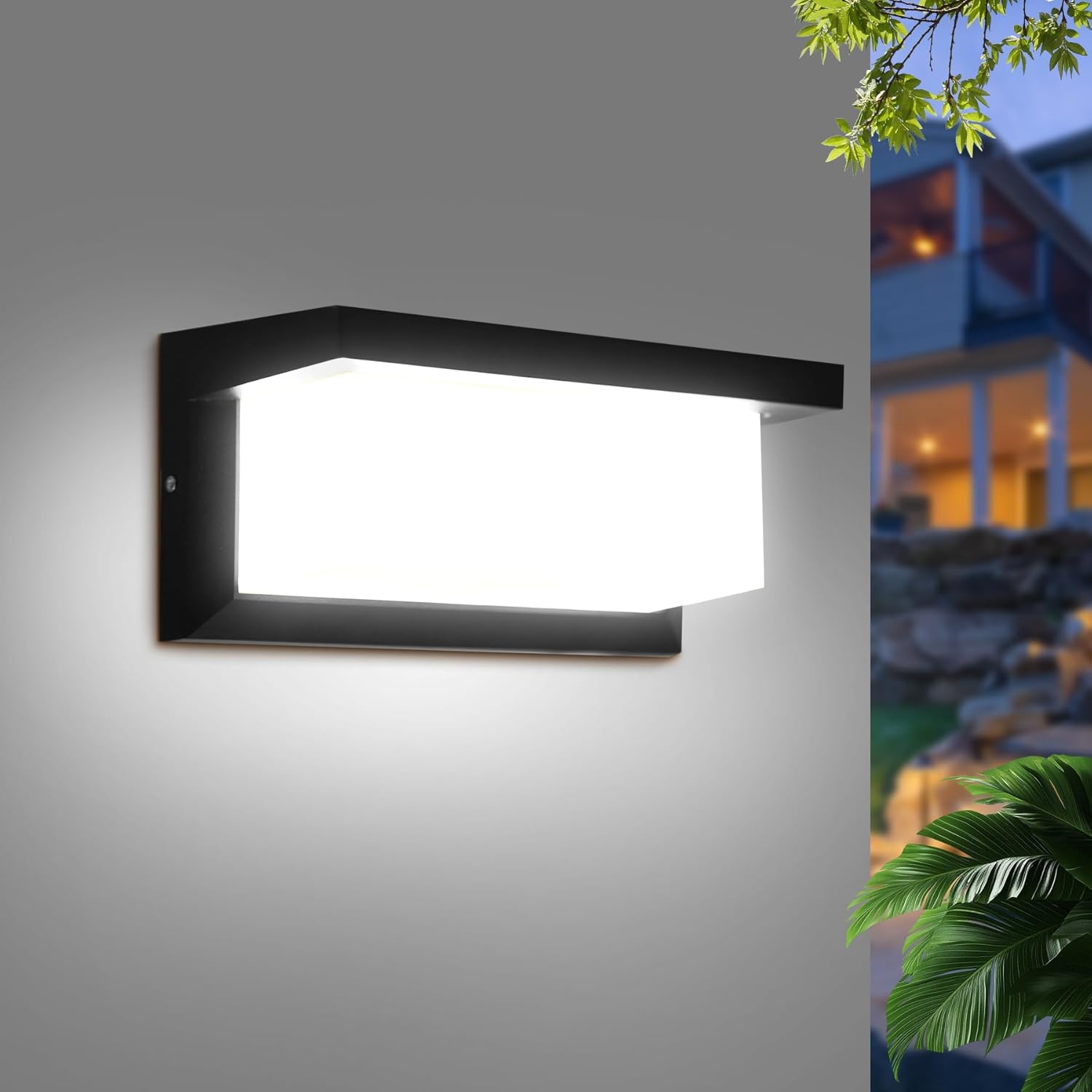 Kinkiet LED 18 W, aluminiowy, do użytku wewnątrz i na zewnątrz, wodoodporny, IP65, białe światło