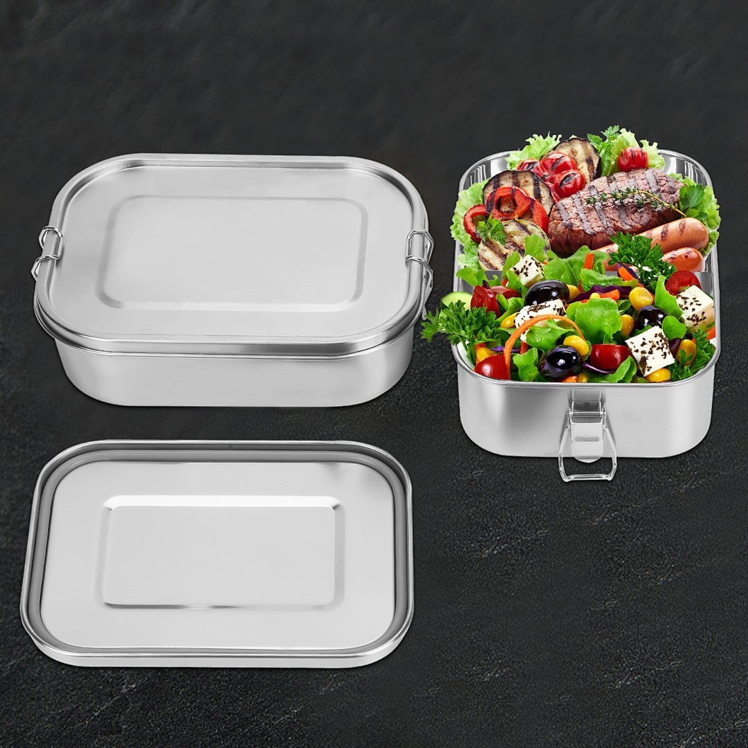 1200 ml Pudełko na lunch ze stali nierdzewnej, bez BPA, wytrzymałe i wielokrotnego użytku