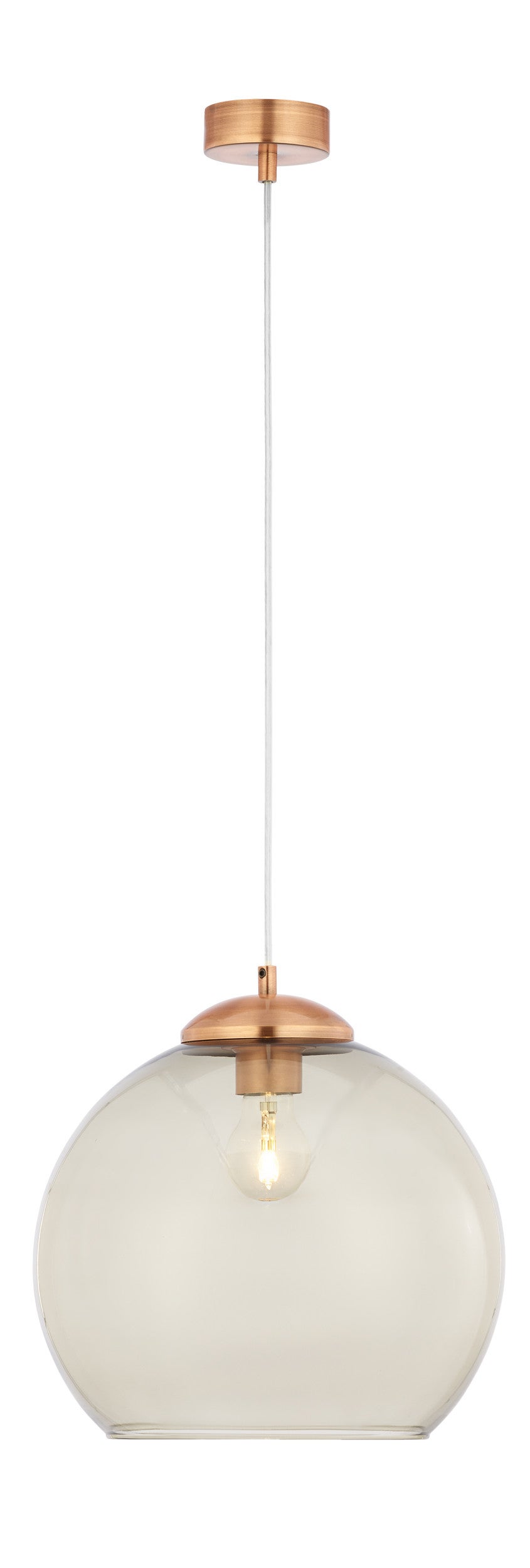 Lampa wisząca ASTI Jupiter miedziano-szara E27 80x29x29 cm 1 szt.