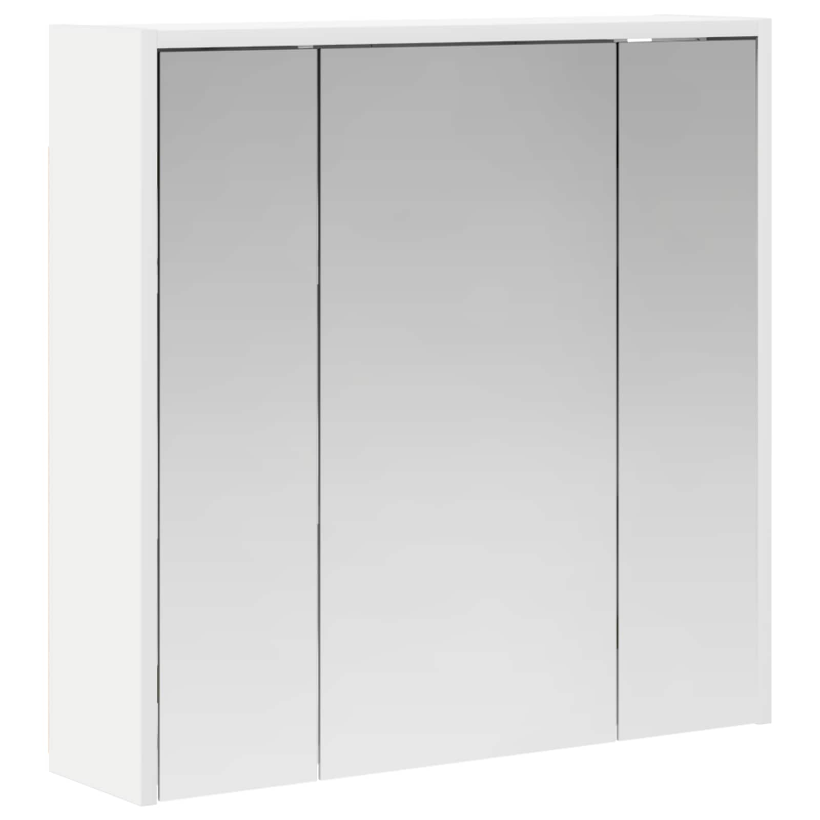 Szafka z lustrem do łazienki Biały 63,5 x 16 x 62,5 cm