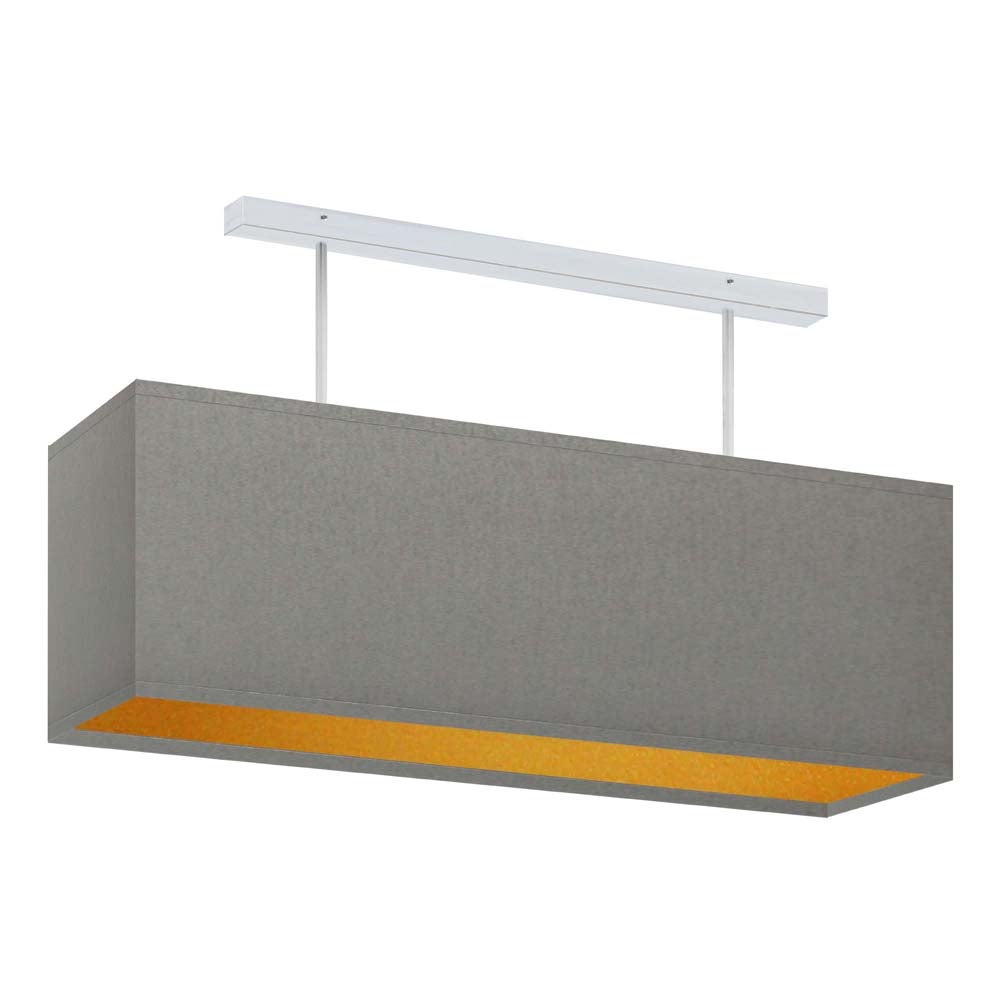 Lampa żyrandol plafon sufitowa z abażurem prostokąt MONO P1