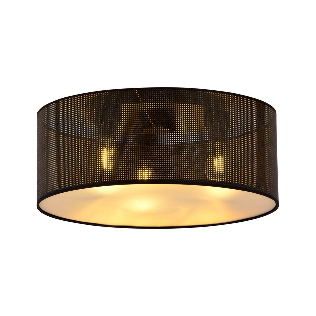 Plafon lampa sufitowa Emibig 3xE27 40W ASTON 3 BLACK/GOLD 1148/3