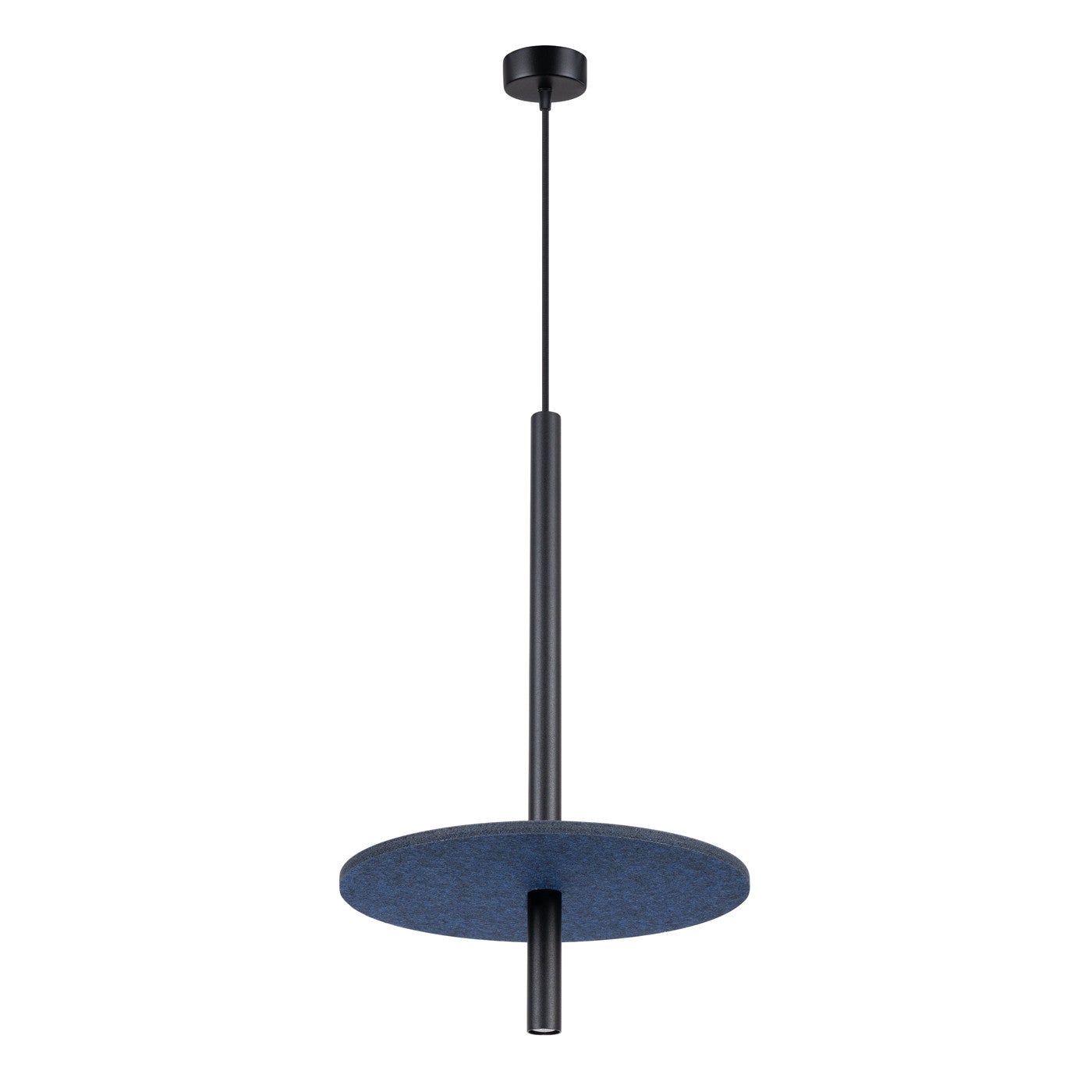 Lampa wisząca Sollux Lighting FELTRO 1 czarna/granatowa