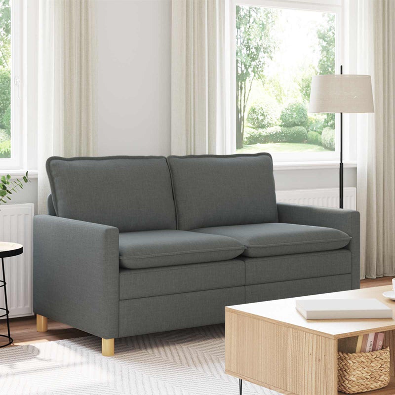 Sofa ciemnoszary 156 x 81 x 87,5 cm tkanina vidaXL