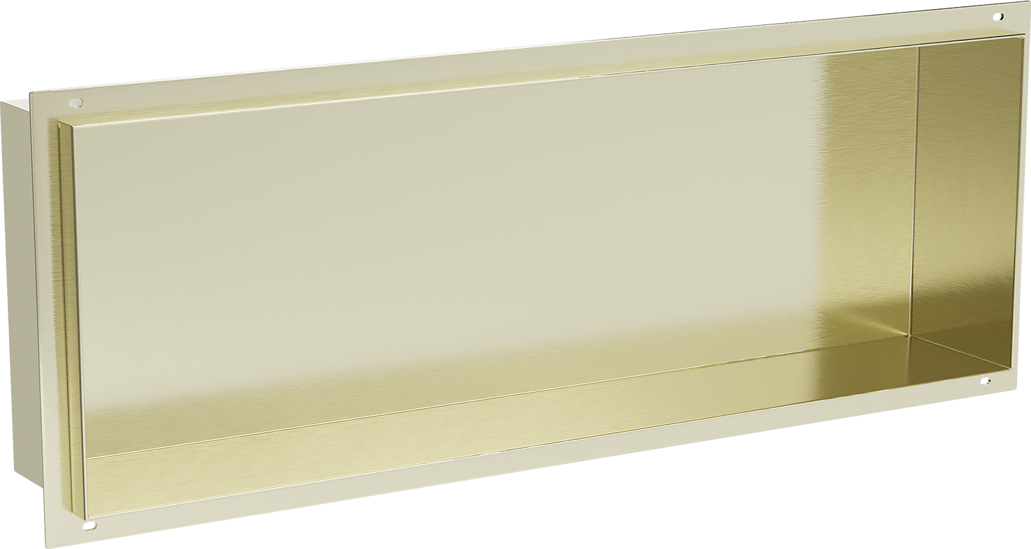 Mexen X-Wall-NR półka wnękowa bez kołnierza 60 x 20 cm, złota szczotkowana - 1951602010