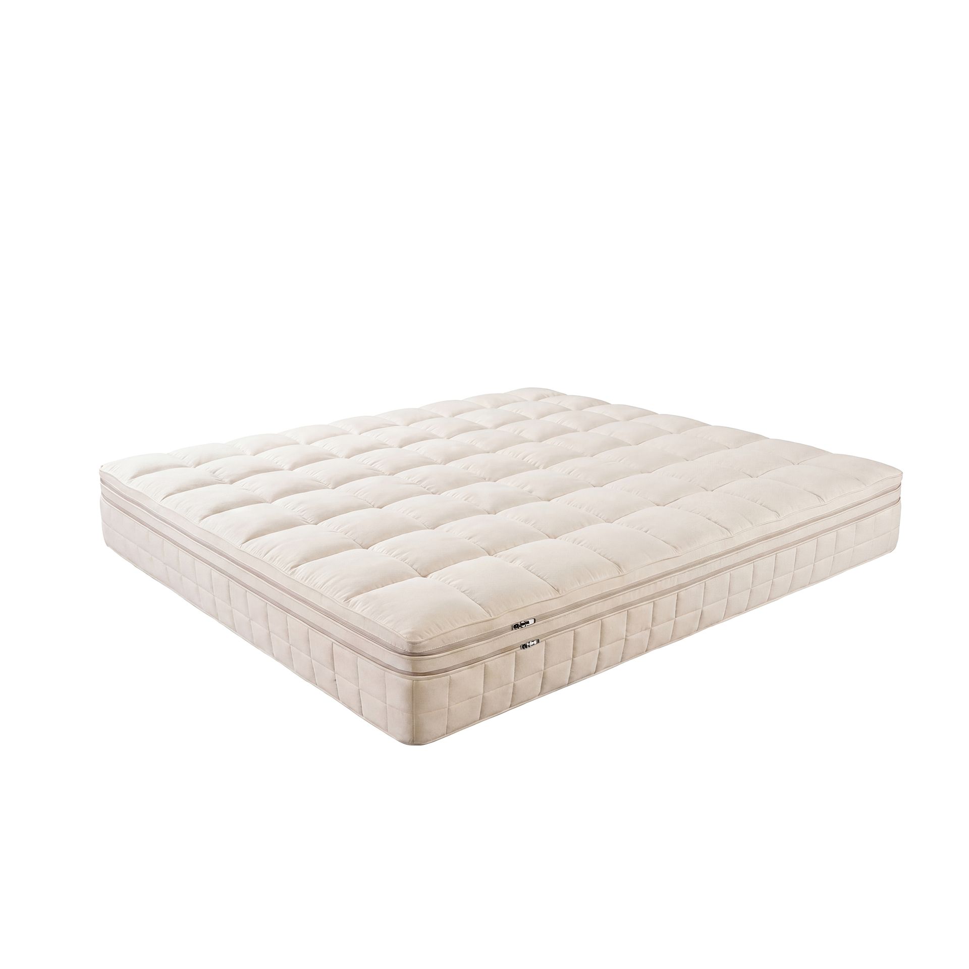 Materac hybrydowy z naturalnego lateksu z mini sprężynami kieszeniowymi Cooltex 160x200