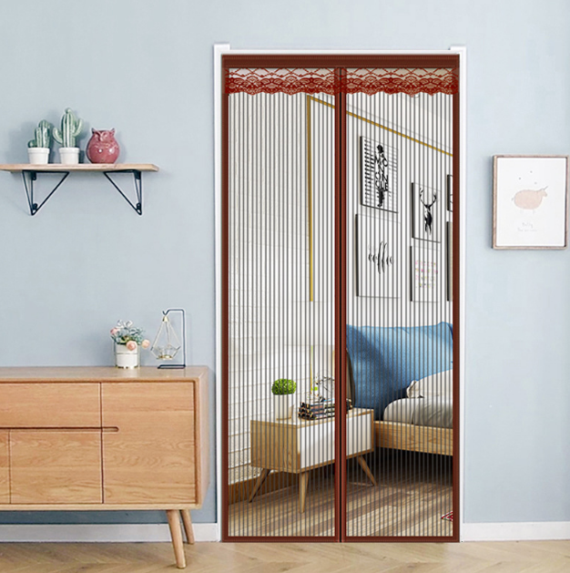 Magnetyczna moskitiera do drzwi przesuwnych na zewnątrz, chroniąca przed komarami z magnesami, moskitiery 120 x 210 cm