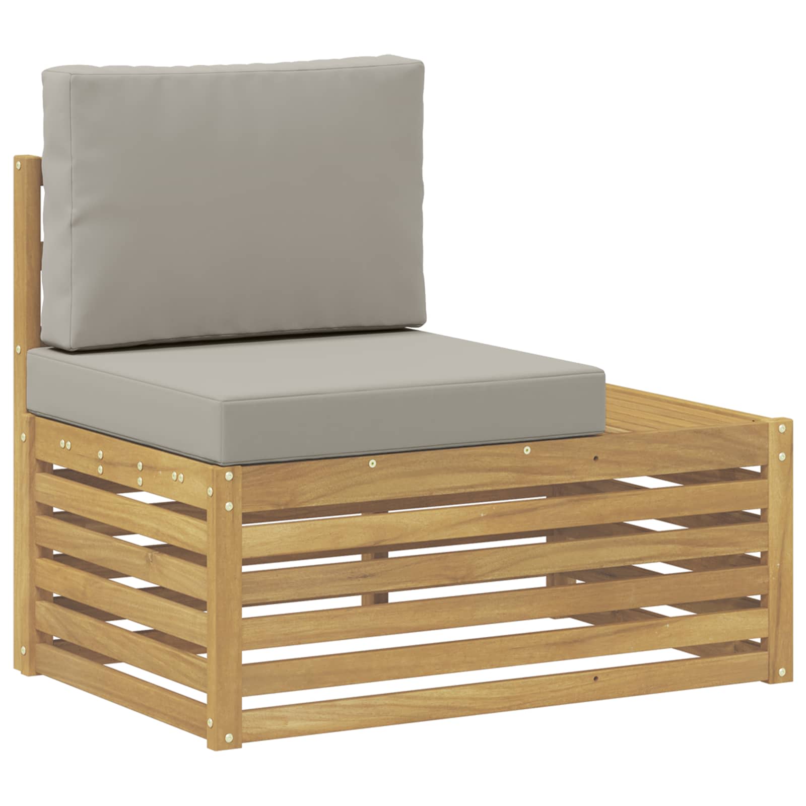 Sofa końcowa na zewnątrz Lite Drewno Akacji Biały