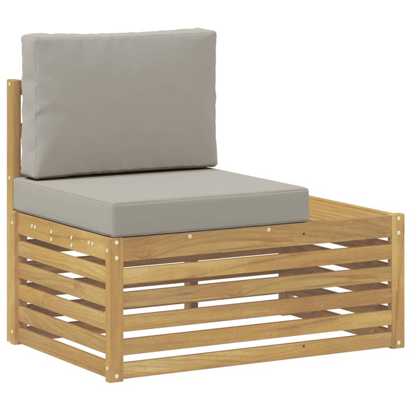 Sofa końcowa na zewnątrz Lite Drewno Akacji Biały
