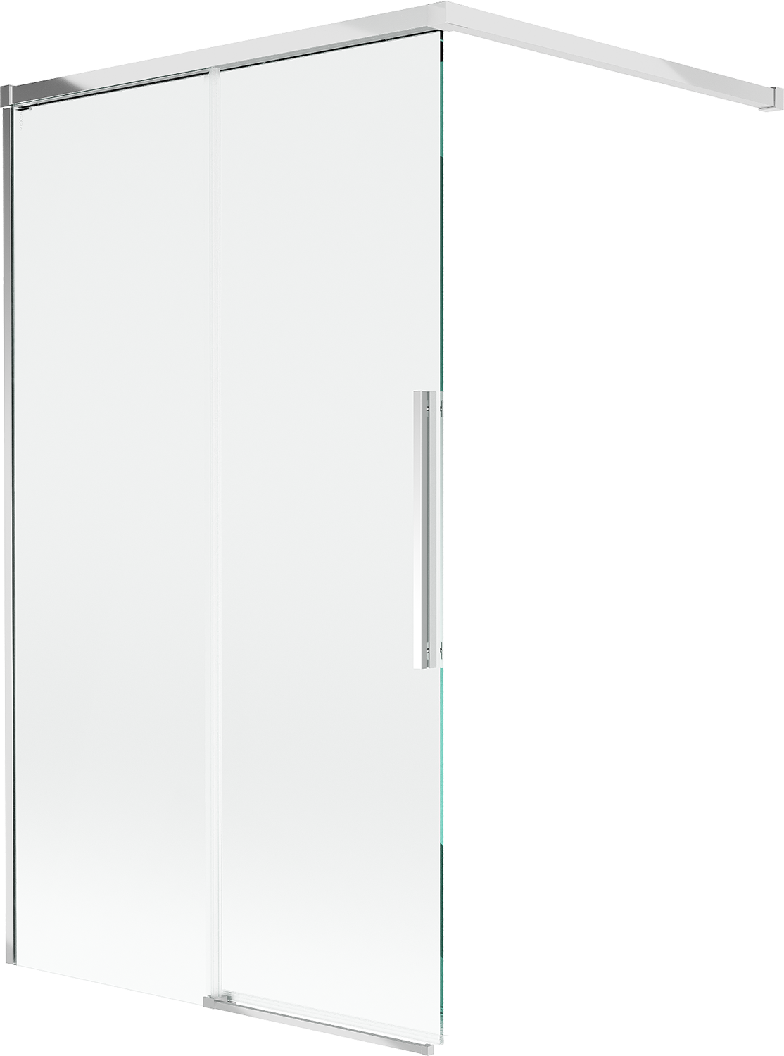 Mexen Rox parawan nawannowy 2-skrzydłowy rozsuwany 140 x 150 cm, transparent, chrom - 8C9-140-003-01-00