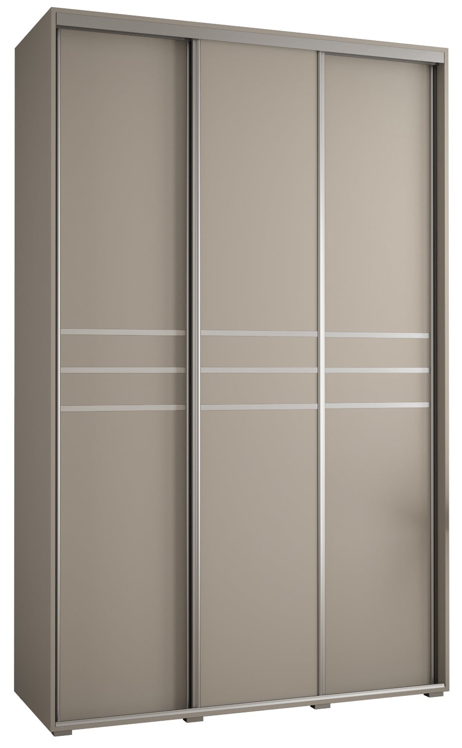 Szafa przesuwna wysoka Dakota 10 160 x 45 x 235,2 cm kaszmir + u. Srebrny - Abiks Meble