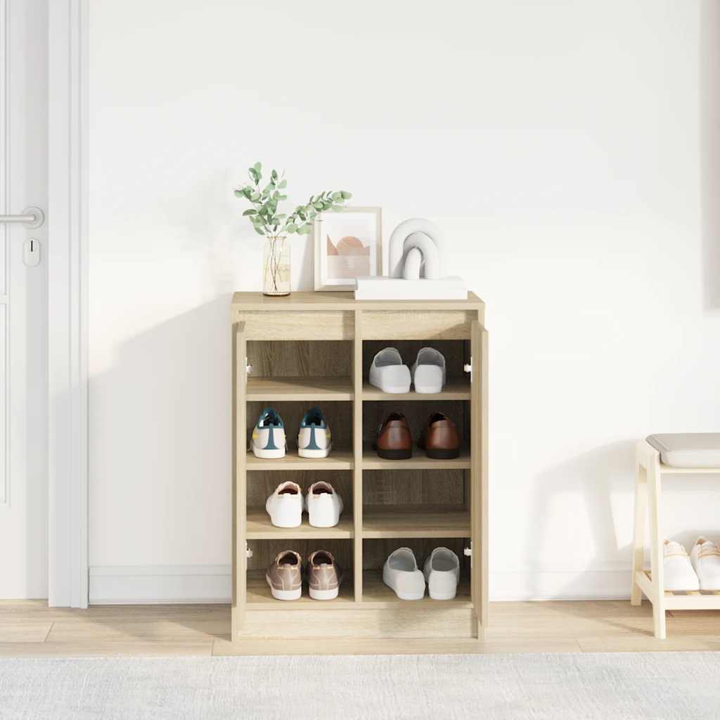 Szafka na buty Sonoma Oak 57x34x76 cm Drewno klejone
