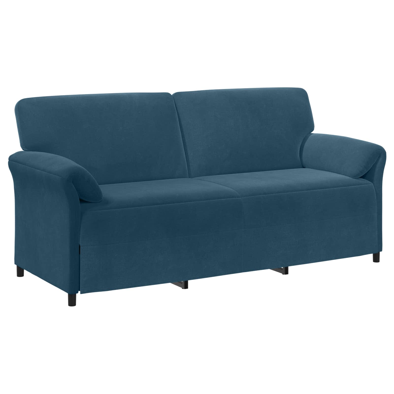 Sofa 3-osobowa niebieski 198 x 83 x 95 cm Welur