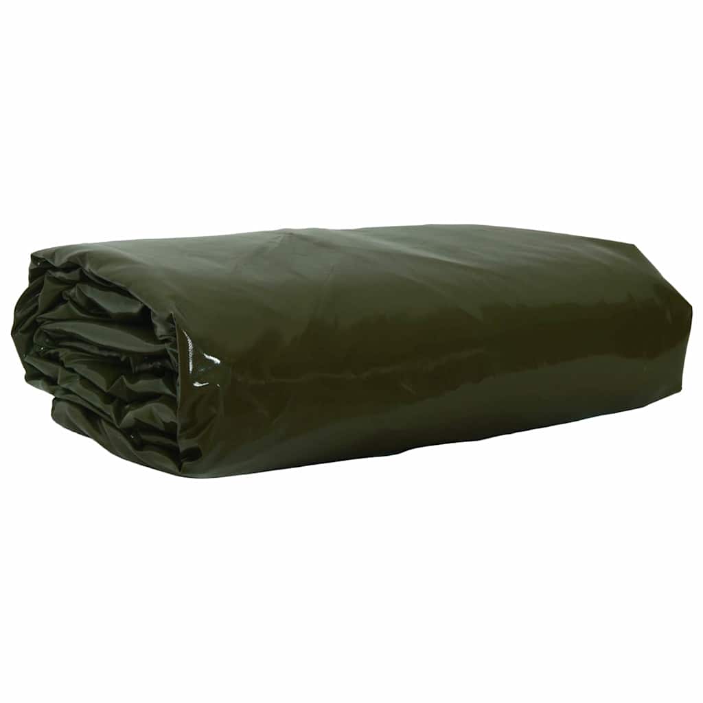 Plandeka 650g / m² Zielony oliwkowy 3 x 4 m Płótno z powłoką PVC vidaXL