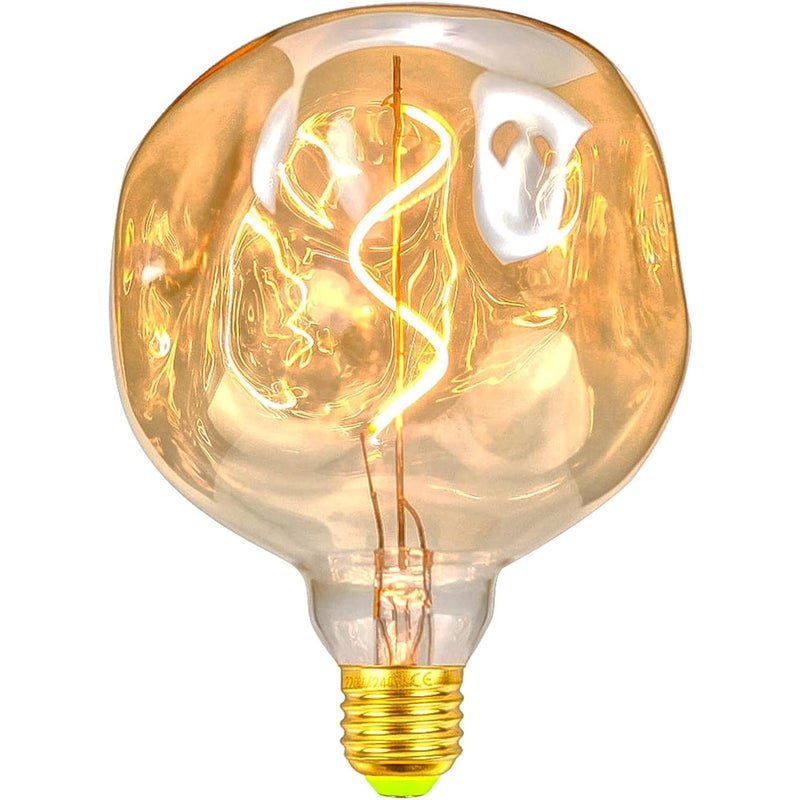 4W ściemnialne żarówki LED Vintage - nieregularny kształt - 220 V - gwint E27 Edison - specjalne - antyczna dekoracyjna żarówka (kamień)
