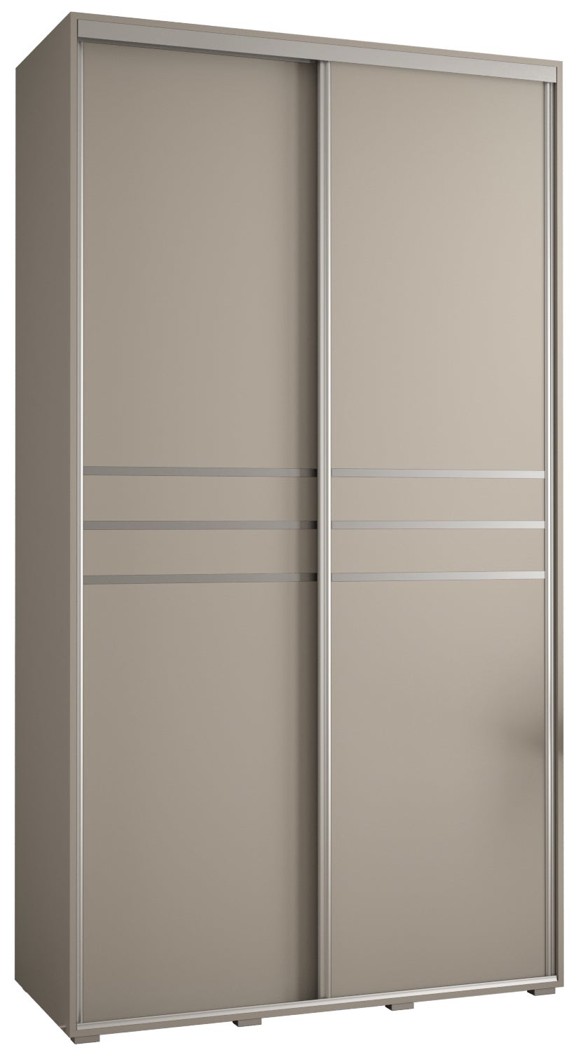 Szafa przesuwna wysoka Dakota 10 130 x 45 x 235,2 cm kaszmir + u. Srebrny - Abiks Meble
